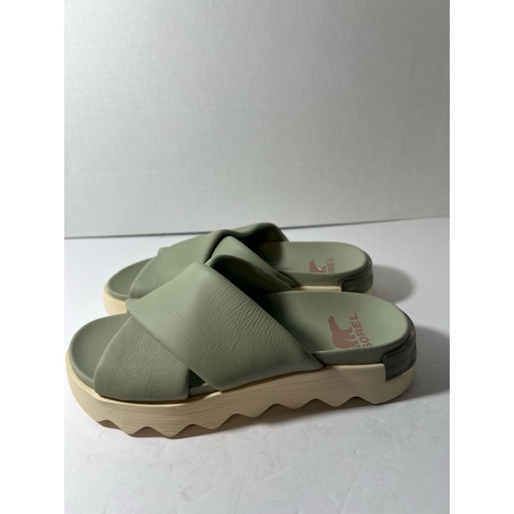 Sorel Women's Green Slide Sandals - Picture 2 of 7